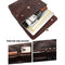 Retro Cowhide Leather Briefcase For 15.6 Laptop - Multifunctional - Coffee