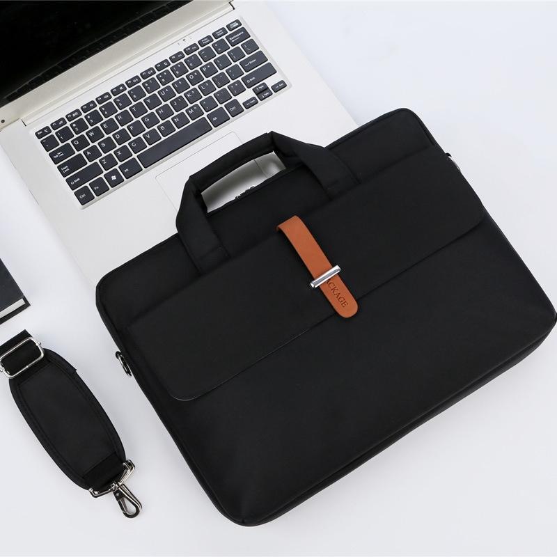 13-13.3 Inch Multifunctional Laptop Bag - Durable Shoulder & Handheld Design - Black