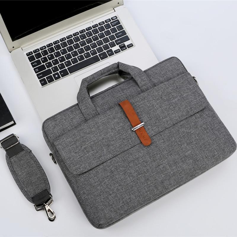 13-13.3 Inch Multifunctional Laptop Bag - Durable Shoulder & Handheld Design - Black