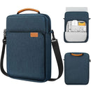 13 Inch Vertical Laptop Bag - Handheld Shoulder Crossbody - Light Gray