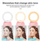 Clip-On Half-Ring Fill Light For 10Cm Mobile Phones