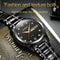 Waterproof Dual Calendar Quartz Watch For Men With Luminous Design - Black