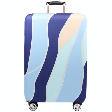 18-21 Inch Travel Suitcase Dust Covers - Elastic & Abrasion-Resistant - Green Ripple