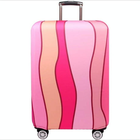 18-21 Inch Travel Suitcase Dust Covers - Elastic & Abrasion-Resistant - Green Ripple