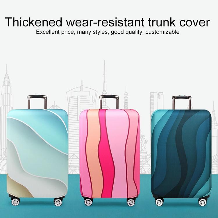 18-21 Inch Travel Suitcase Dust Covers - Elastic & Abrasion-Resistant - Green Ripple