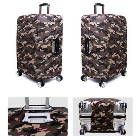 Protective Dustproof Cover For Travel Trolley Suitcase - Small Size - Camouflage 1