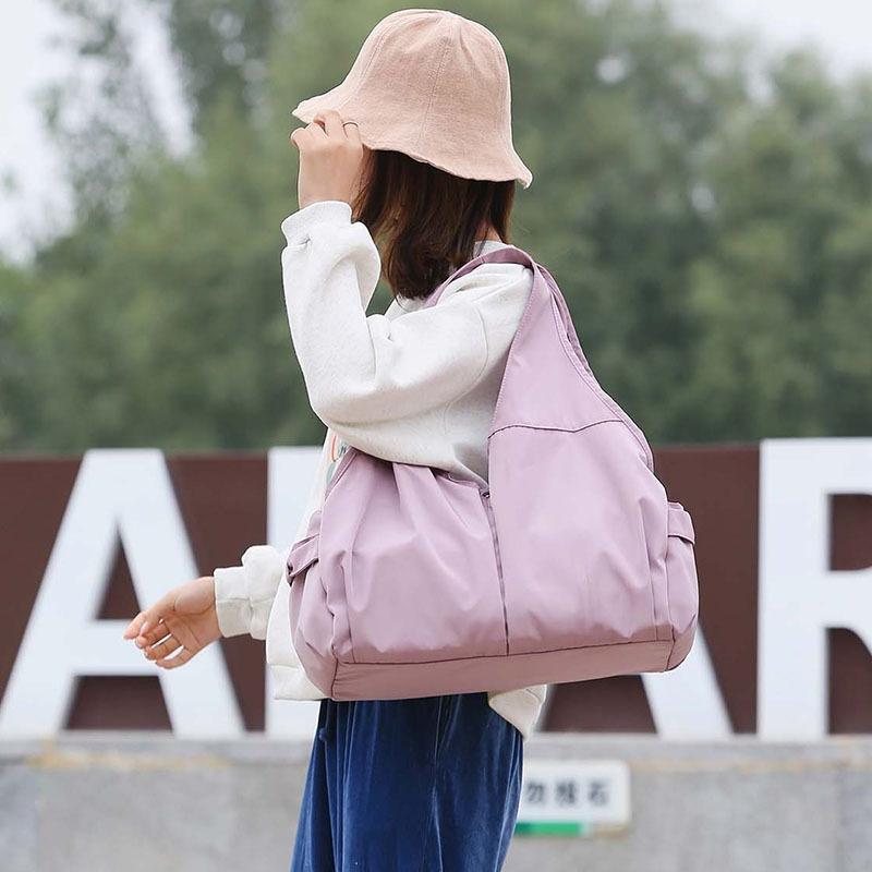 Women Dry / Wet Gym Bag With Separation - No Code - Light Pink