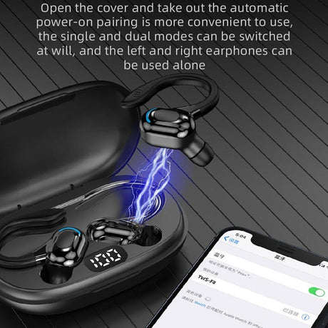 Wireless Bluetooth Earphones With Charging Case - F8