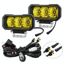 40W 9V - 30V 5 Inch Waterproof 3 - Eye Headlight - Spotlight White Light