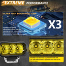 40W 9V - 30V 5 Inch Waterproof 3 - Eye Headlight - Spotlight White Light