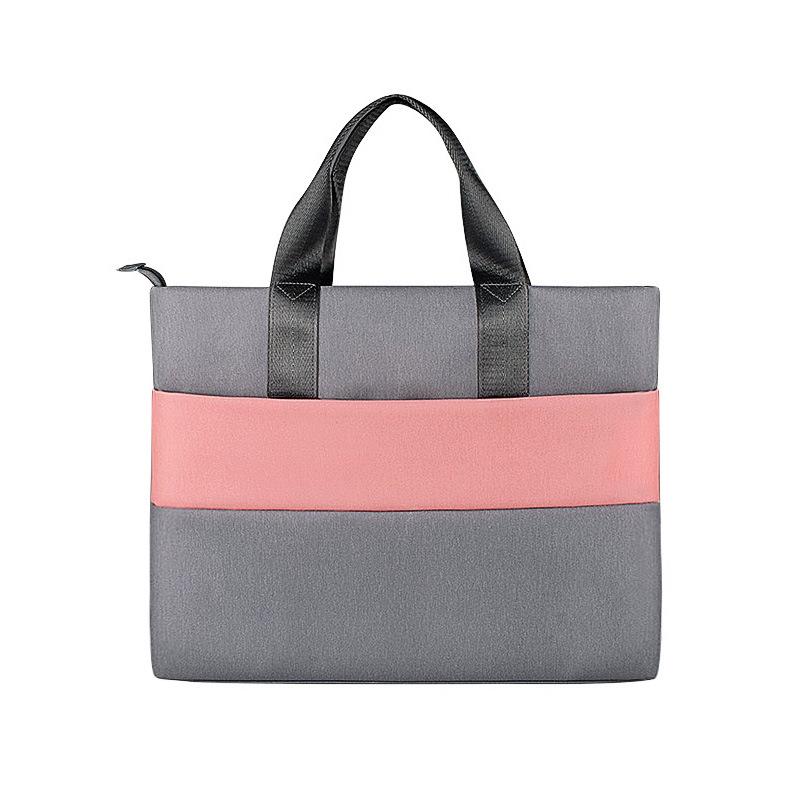 Universal Portable Laptop Liner Bag - Pink / Gray - 14.1-15.4 Inches