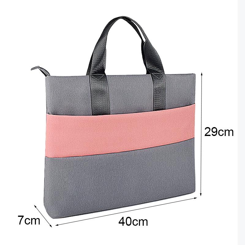 Universal Portable Laptop Liner Bag - Pink / Gray - 14.1-15.4 Inches