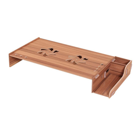 Wood Monitor Stand With Keyboard Storage - Tbd049404601A