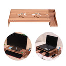 Wood Monitor Stand With Keyboard Storage - Tbd049404601A