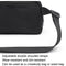 Waterproof Nylon Chest Bag For Outdoor Sports Running Mobile Phone Pocket - Black