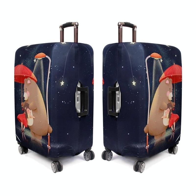 Protective Cover For Durable Luggage - Elastic Dustproof - Small Size - Love Girl