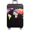 Protective Elastic Suitcase Cover - Fits 19-21 Inch Luggage - Dustproof & Scratch-Proof - World Map