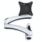 White Dual-Section Telescopic Monitor Stand - Wall-Mounted