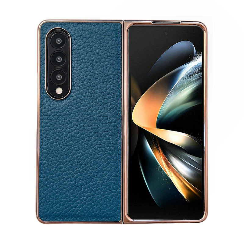 Star Series Nano Electroplating Pu Case For Samsung Galaxy Z Fold 4