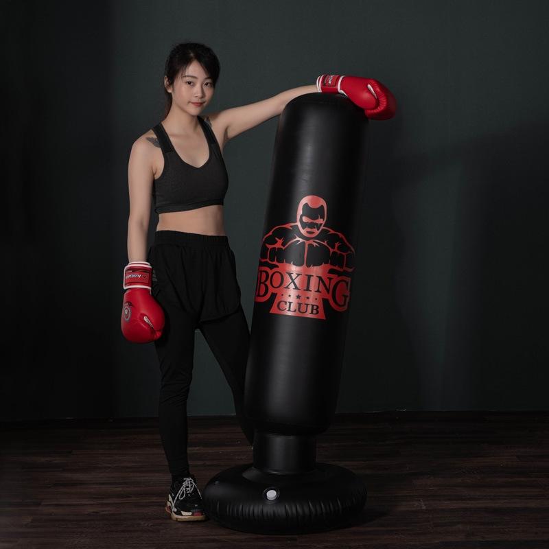 Adult Inflatable Vertical Boxing Column - 1.6M Non-Tumbler Sandbag - Crown