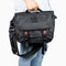 Waterproof Nylon Cycling Shoulder Bag Large Capacity Black