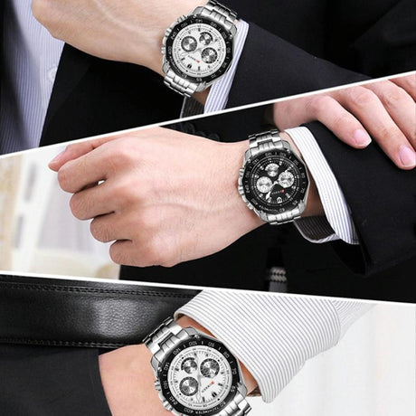 Waterproof Quartz Watch For Men - Casual Business Style