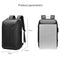 Large Capacity Waterproof Laptop Backpack With Usb Port For Business Travel - Light Grey