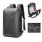 Large Capacity Waterproof Laptop Backpack With Usb Port For Business Travel - Light Grey