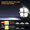 Car 3 Inch 4Leds Continuous Spotlight 20W / 2000Lm / 6000K / Dc9 - 80V - White