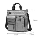 Multi Compartment Laptop Handbag Lightweight Large Capacity Messenger Bag - Blue