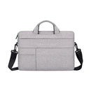 14.1-15.4 Inch Portable Laptop Shoulder Bag In Oxford Cloth & Nylon - Navy Blue