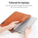 15 Inch Waterproof Pu Laptop Inner Bag - Brown