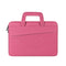 13.3 Inch Multi-Compartment Waterproof Laptop Briefcase With Storage Sleeve - Rose Pink