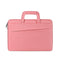 13.3 Inch Multi-Compartment Waterproof Laptop Briefcase With Storage Sleeve - Rose Pink