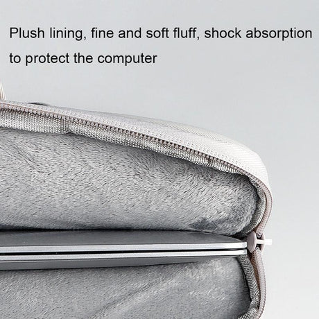 14.1-15.4 Inch Waterproof Laptop Bag - Wearable Black - Creamy-White