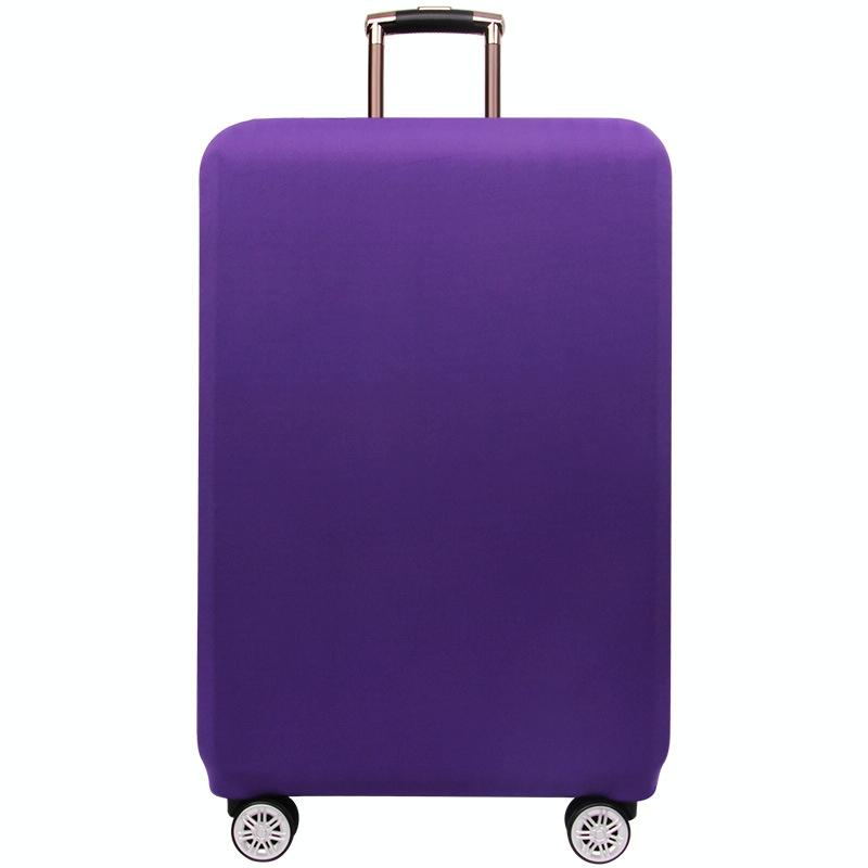 Stretch Luggage Protective Cover - Durable & Dust-Proof - Size M - Wine Red