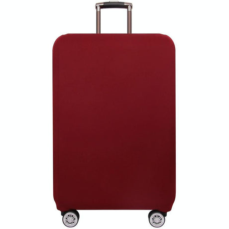 Stretch Luggage Protective Cover - Durable & Dust-Proof - Size M - Wine Red