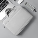 Thickened Airbag Laptop Messenger Bag - Fits 15.6-16.1 Inches - Light Gray