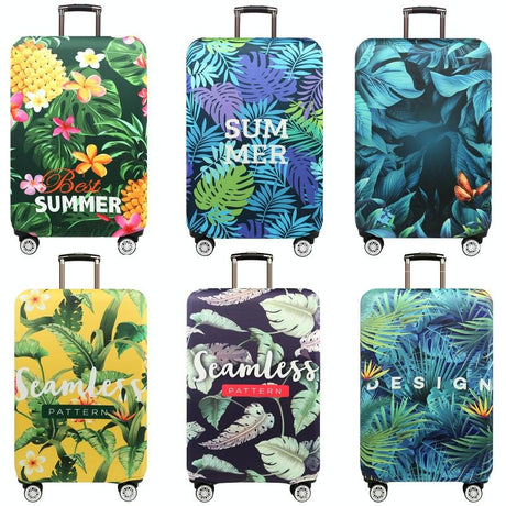 Stretchy Luggage Dust Cover - Durable & Protective - Size L - Tropical Pineapple - M