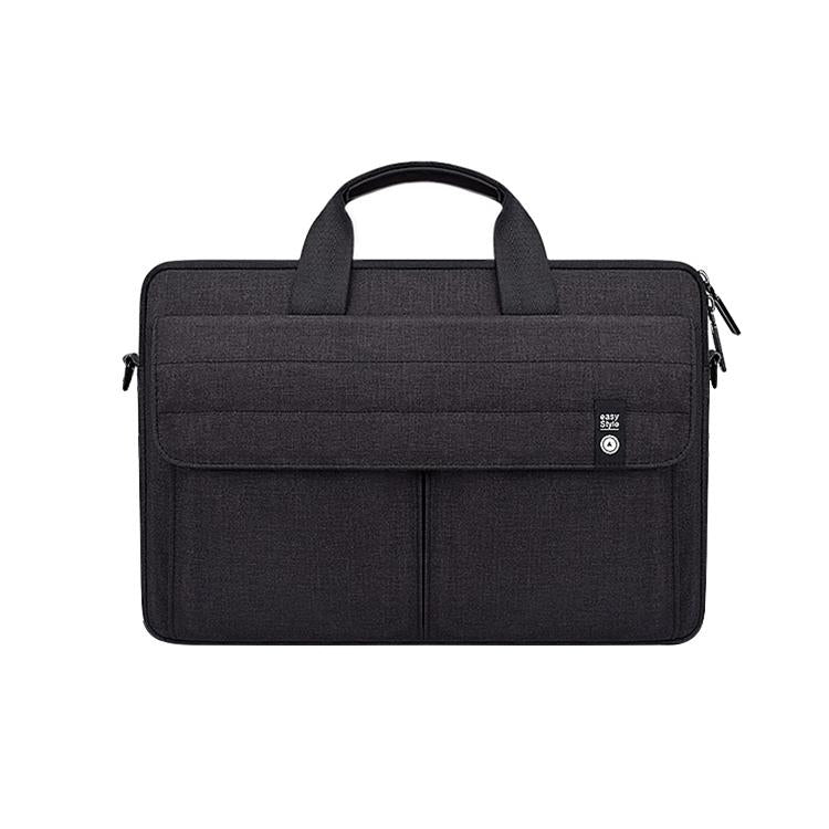 14.1 Inch Laptop Handheld Briefcase Storage Bag - No Shoulder Strap - Black