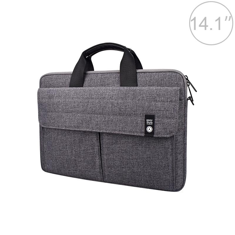 14.1 Inch Laptop Handheld Briefcase Storage Bag - No Shoulder Strap - Black