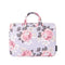 13 Inch Laptop Case Bag With White Rose Pattern And Handle - Blue