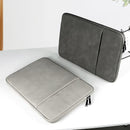 Waterproof Double Layer Laptop Liner Bag - Fits 14.1-15.4 Inches - Light Gray