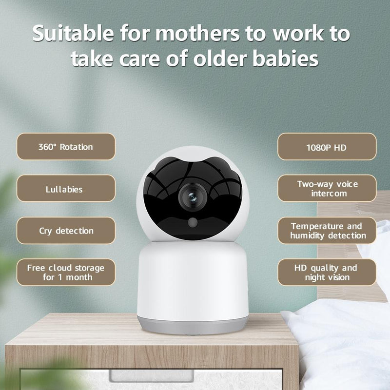 Wireless Baby Camera With Night Vision And Temperature Sensor