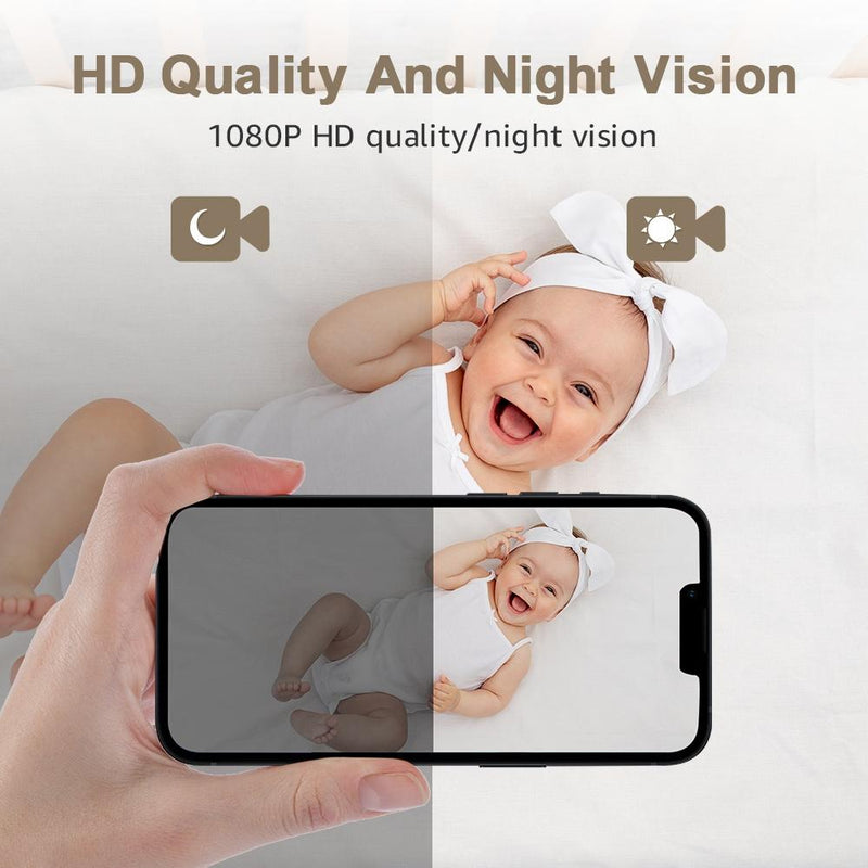 Wireless Baby Camera With Night Vision And Temperature Sensor