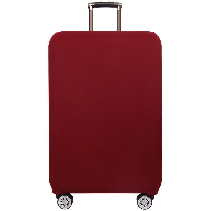 Stretch Luggage Protective Cover - Durable & Dust-Proof - Size L - Wine Red