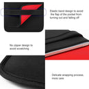 Horizontal Flap Clutch Bag With Neoprene Laptop Lining - Black - 15 Inch