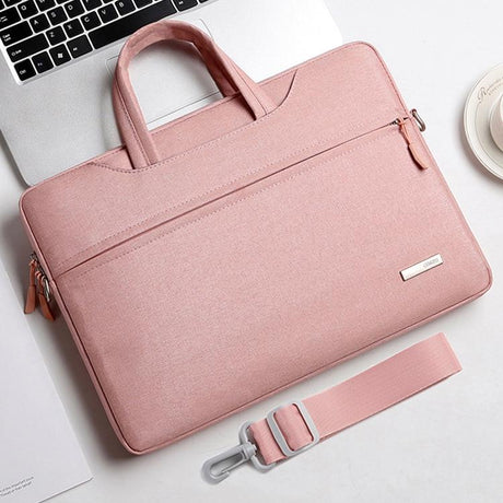 14 Inch Inner Bag With Shoulder Strap For Handbag Or Laptop - Pink