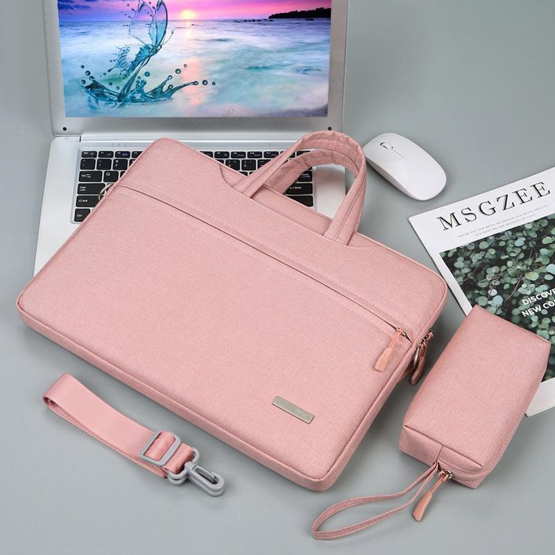 15.6 Inch Inner Bag With Shoulder Strap For Handbag Or Laptop - Power Bag - Pink