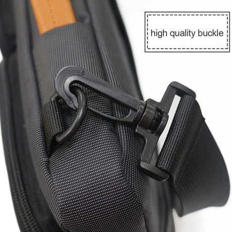 Waterproof Nylon Laptop Handbag With Trolley Strap - Fits 13-14 Inch Laptops - Black